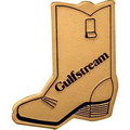 Gold Aluminum Cowboy Boot Bolo Tie/ Die Struck
